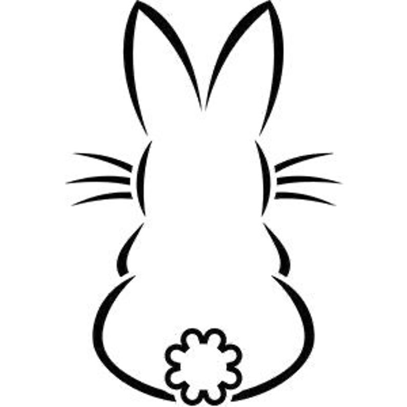 Трафареты на окна с Кроликом – символом 2023 года