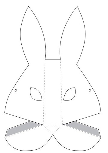 Как сделать маску Кролика (символ года 2023) своими руками