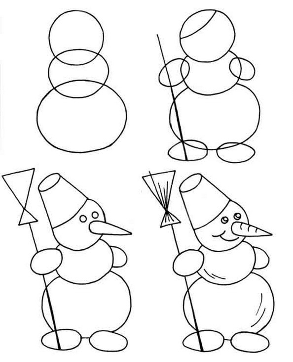 Красивые рисунки на Новый год Кролика 2023