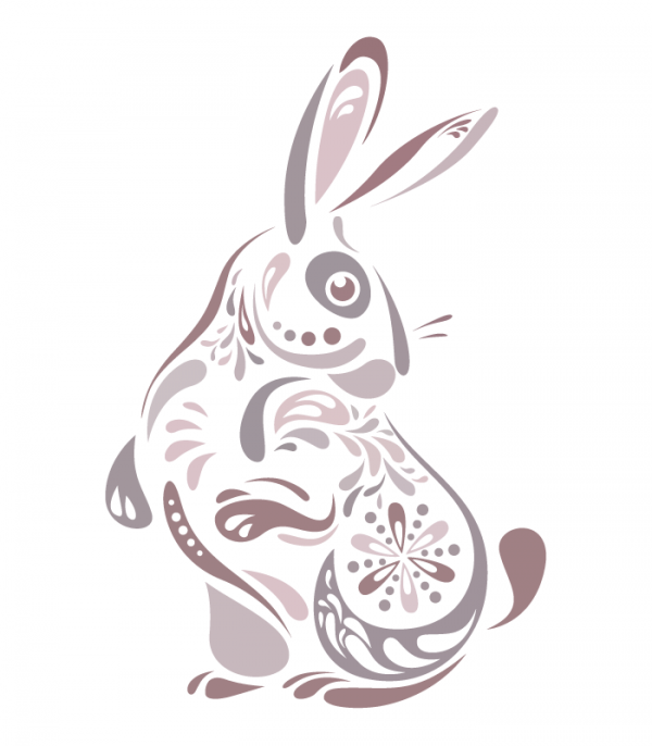 Рисунки с символом 2023 года - Кроликом для срисовки