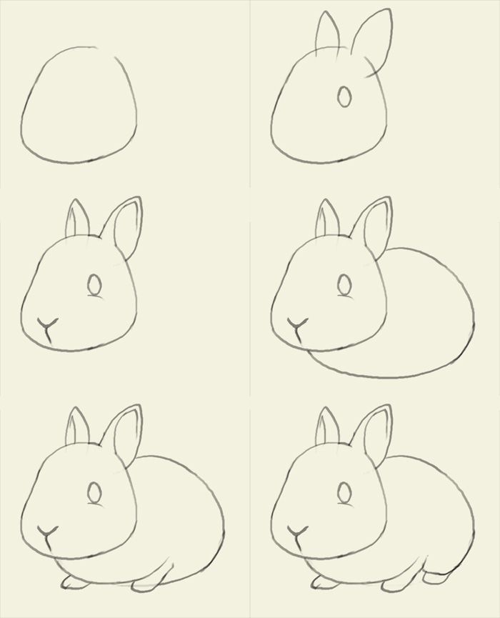 Нарисовать Кролика можно достаточно легко. Поэтапная инструкция: Нарисуйте два овала - голову и туловище. Изобразите очертания лица. Дорисуйте уши, глаза, брови. Нарисуйте лапки, хвост. Раскрасьте кролика. Вот ещё несколько инструкций рисования символа 2023: