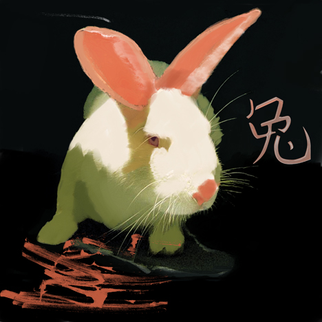 Кролик в восточном стиле