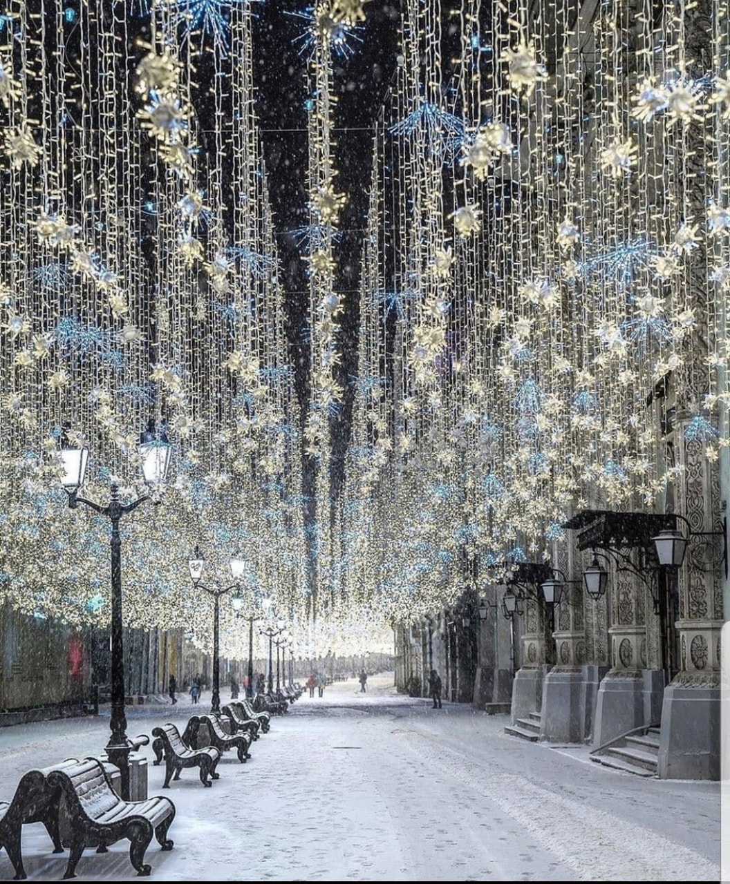 Фото украшенных улиц Москвы