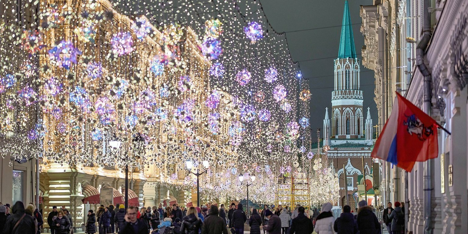 Фото новогодней Москвы 2023