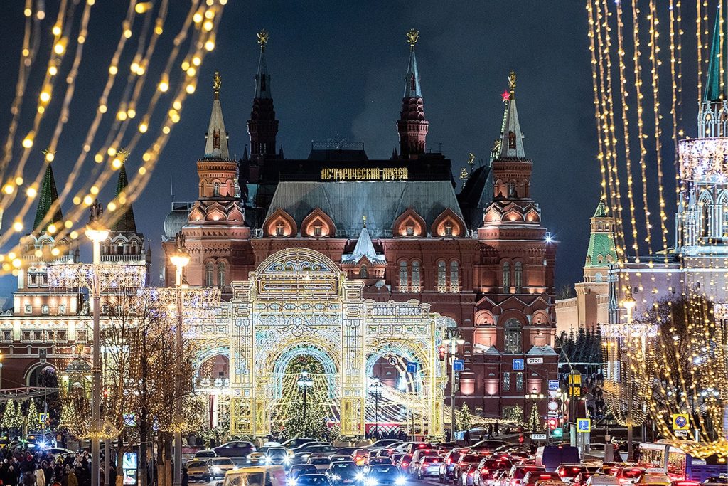 Москва новогодние места для