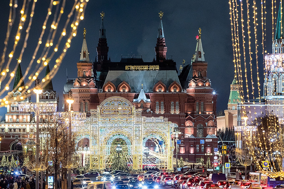 Фото новогодней Москвы 2023