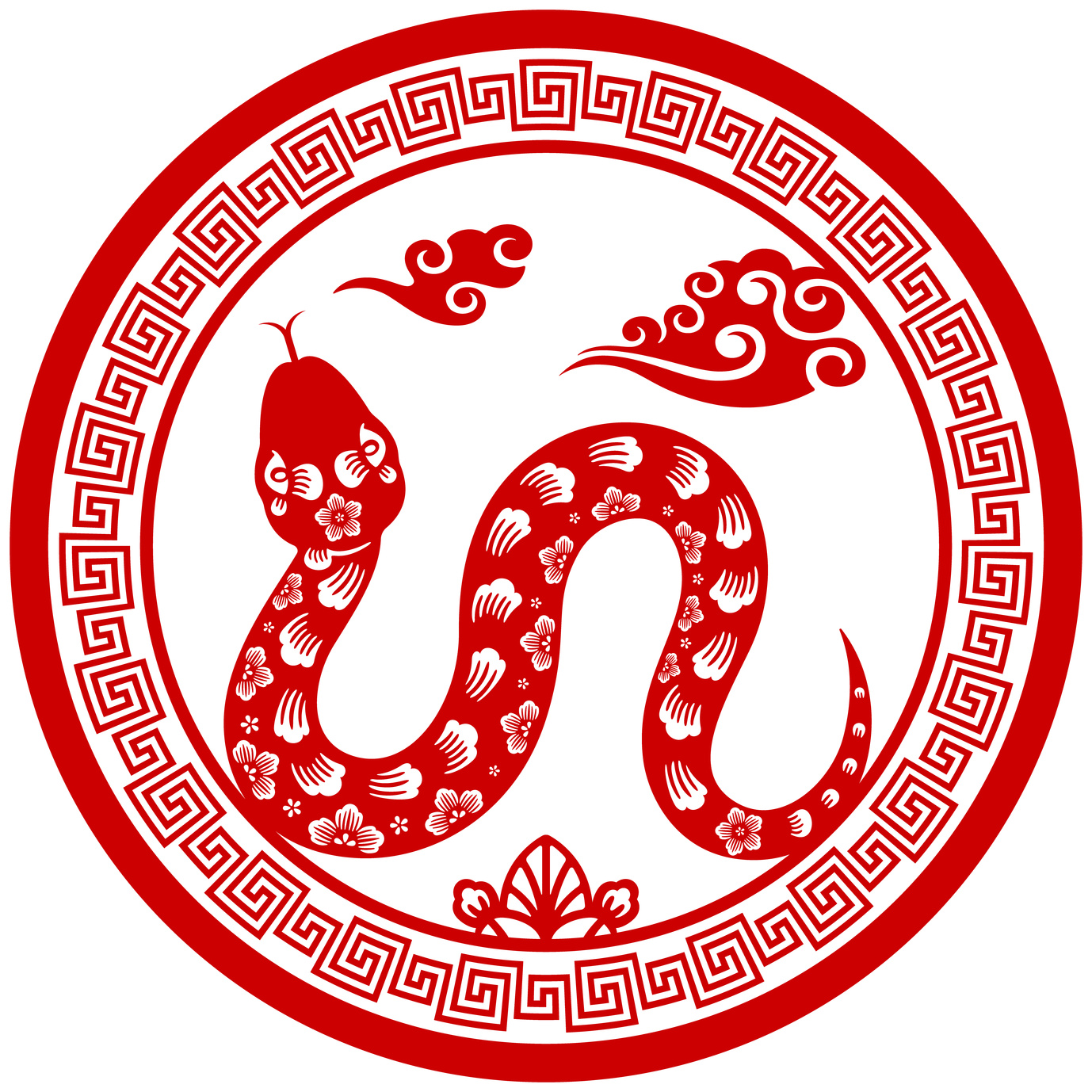 Традиционная китайская Змея 2025